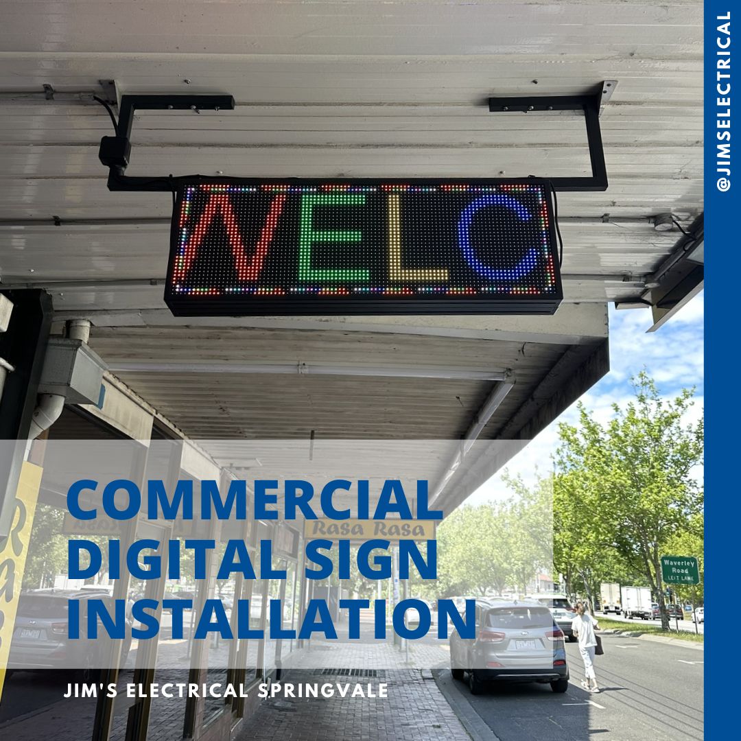 Commercial Digital Sign Installation